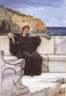 Alma-Tadema, Sir Lawrence Resting (mk23) Norge oil painting art